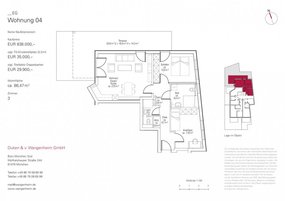 Preisliste HS68_4 Erdgeschosswohnung M�nchen-Solln