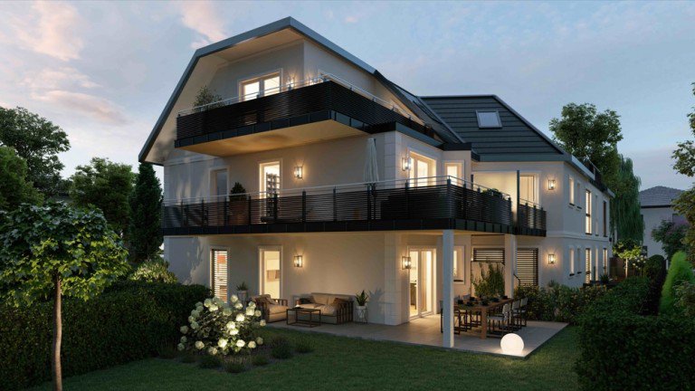 HS68_Gartenansicht 2 M�nchen-Solln Etagenwohnung HS68 living Solln - WE 8 OG